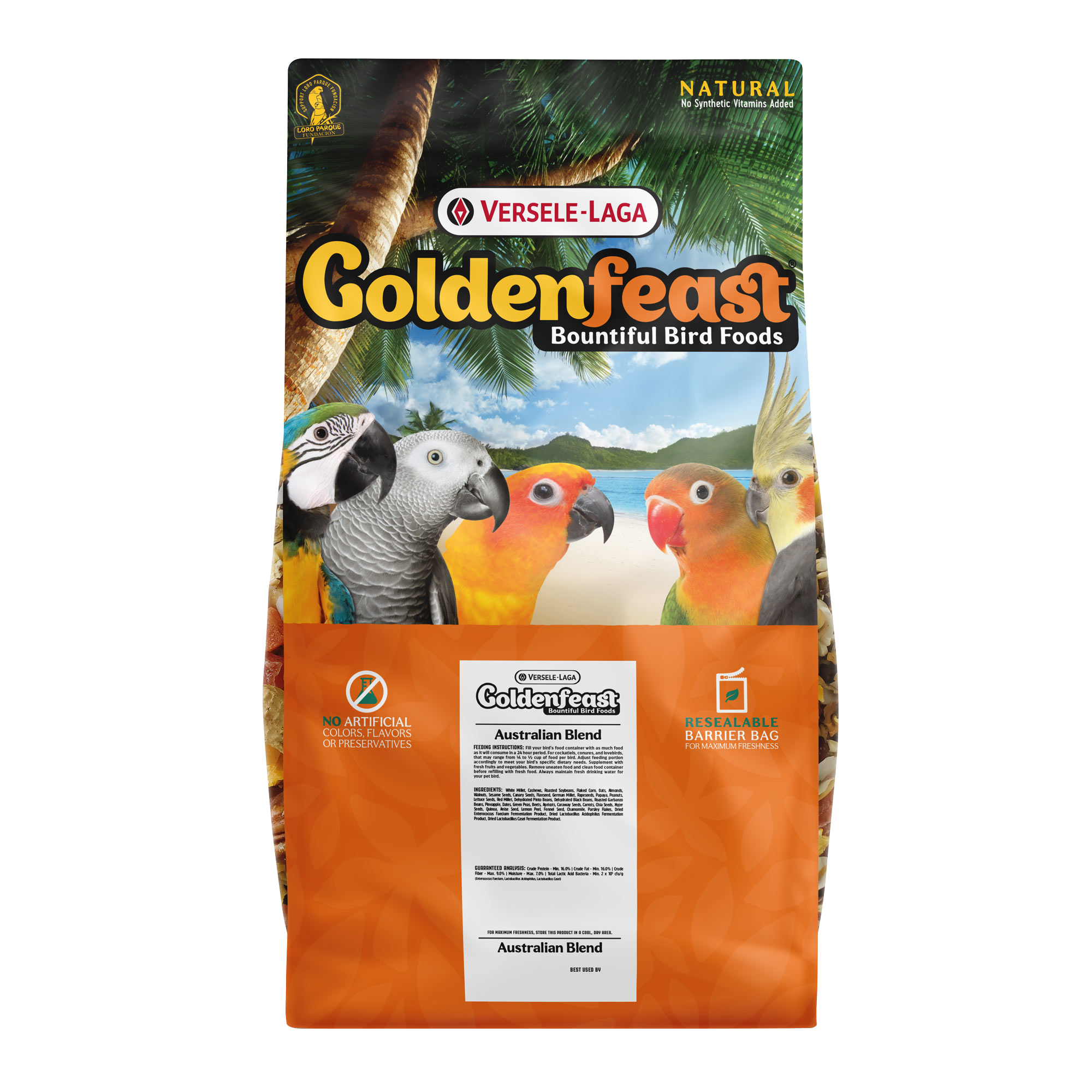 Goldenfeast parrot food hotsell